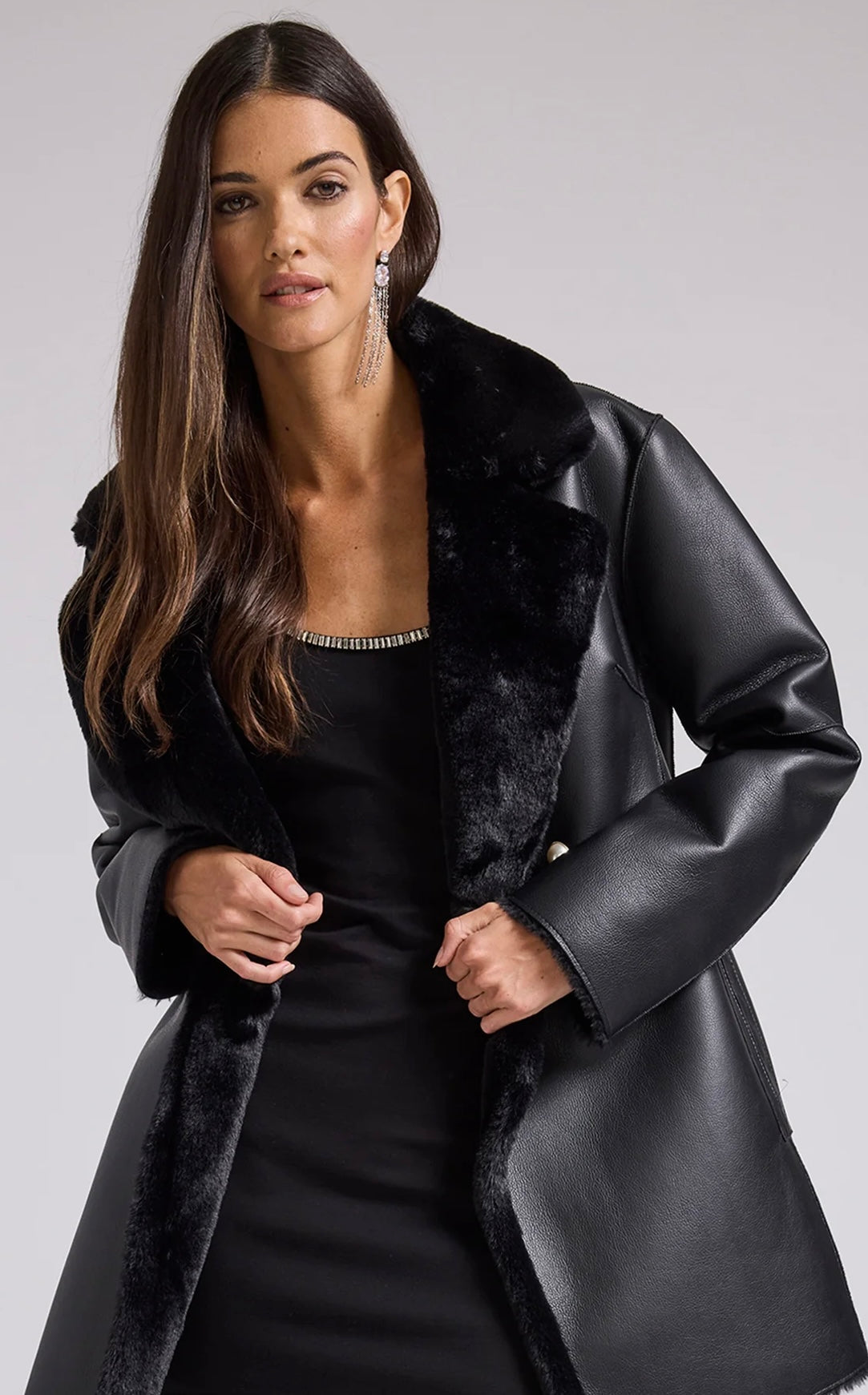 Megan Reversible Faux Fur Coat – The Style Concierge