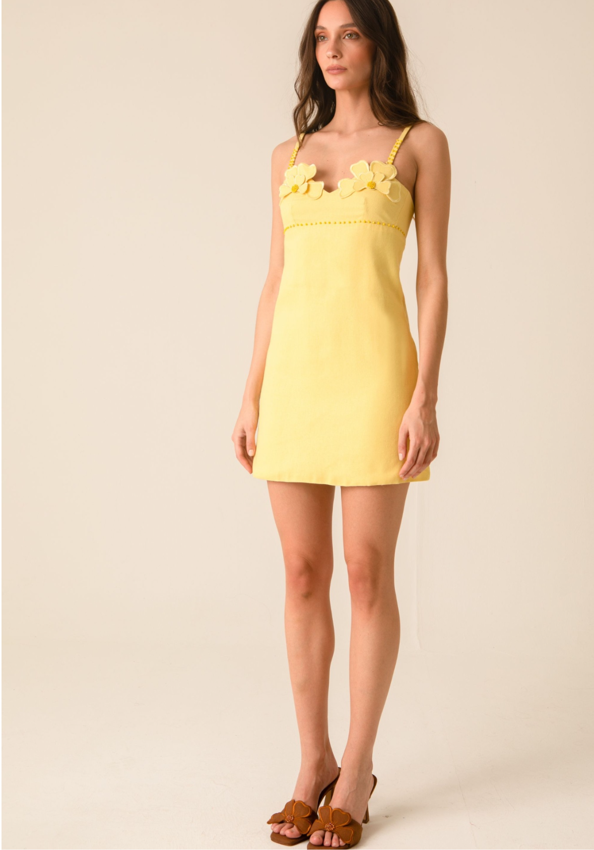 Bloom floral cup mini dress