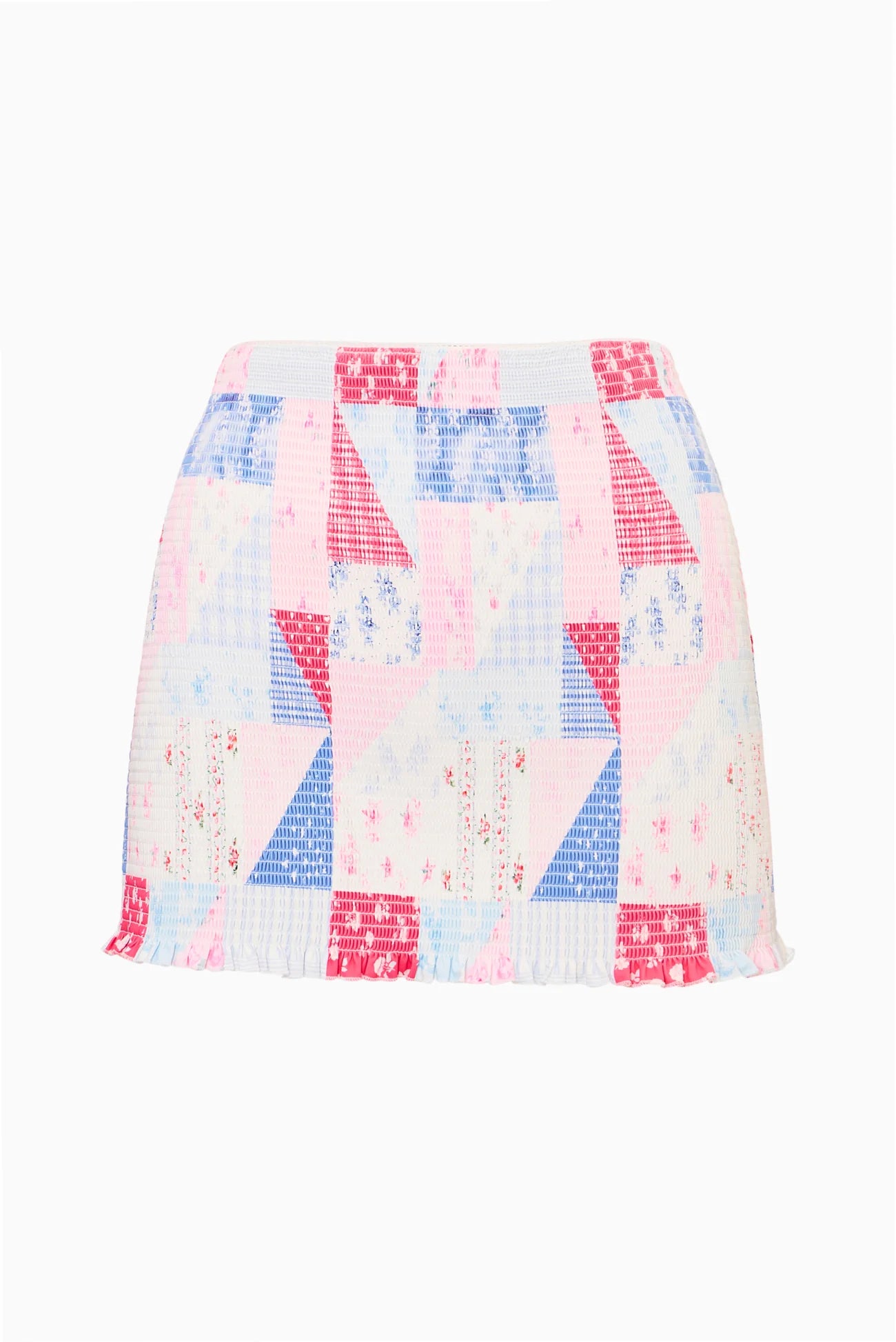 Arwen Patchwork Print Swim Skirt- LoveShackFancy