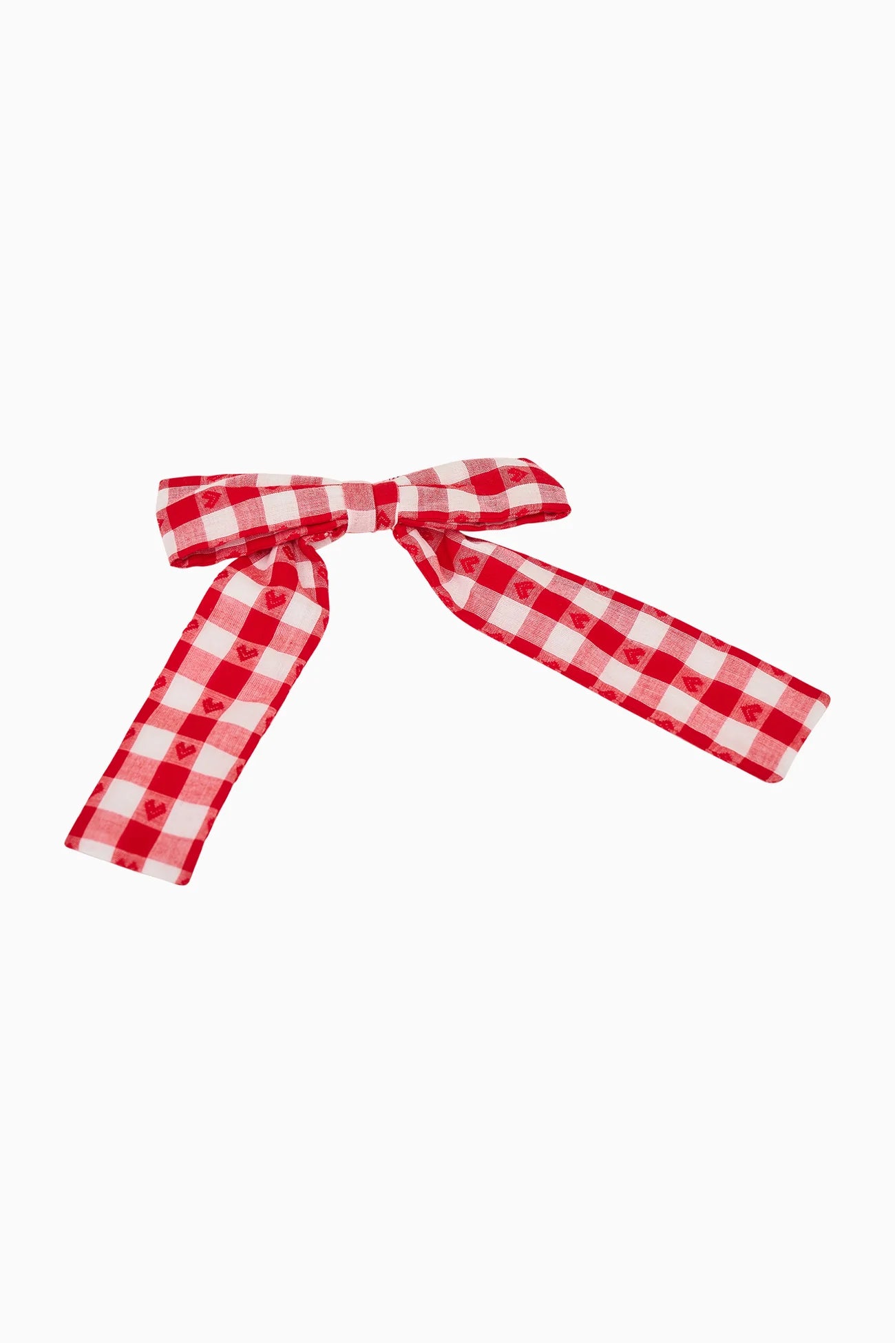 Balletta Gingham Bow Barette - LoveShackFancy