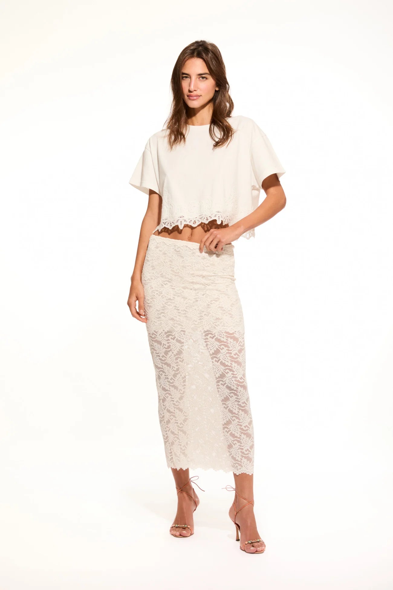 Clooney Skirt-Antique White