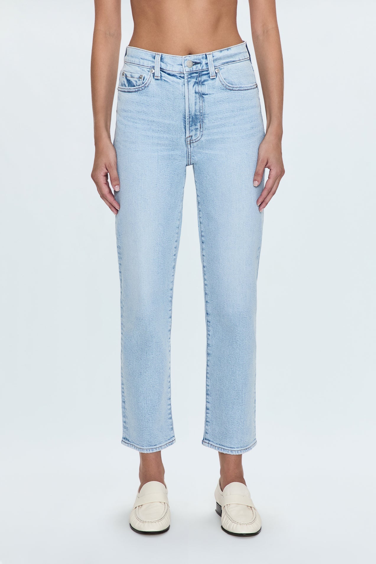 Charlie High Rise Classic Straight Ankle- Sun Kissed