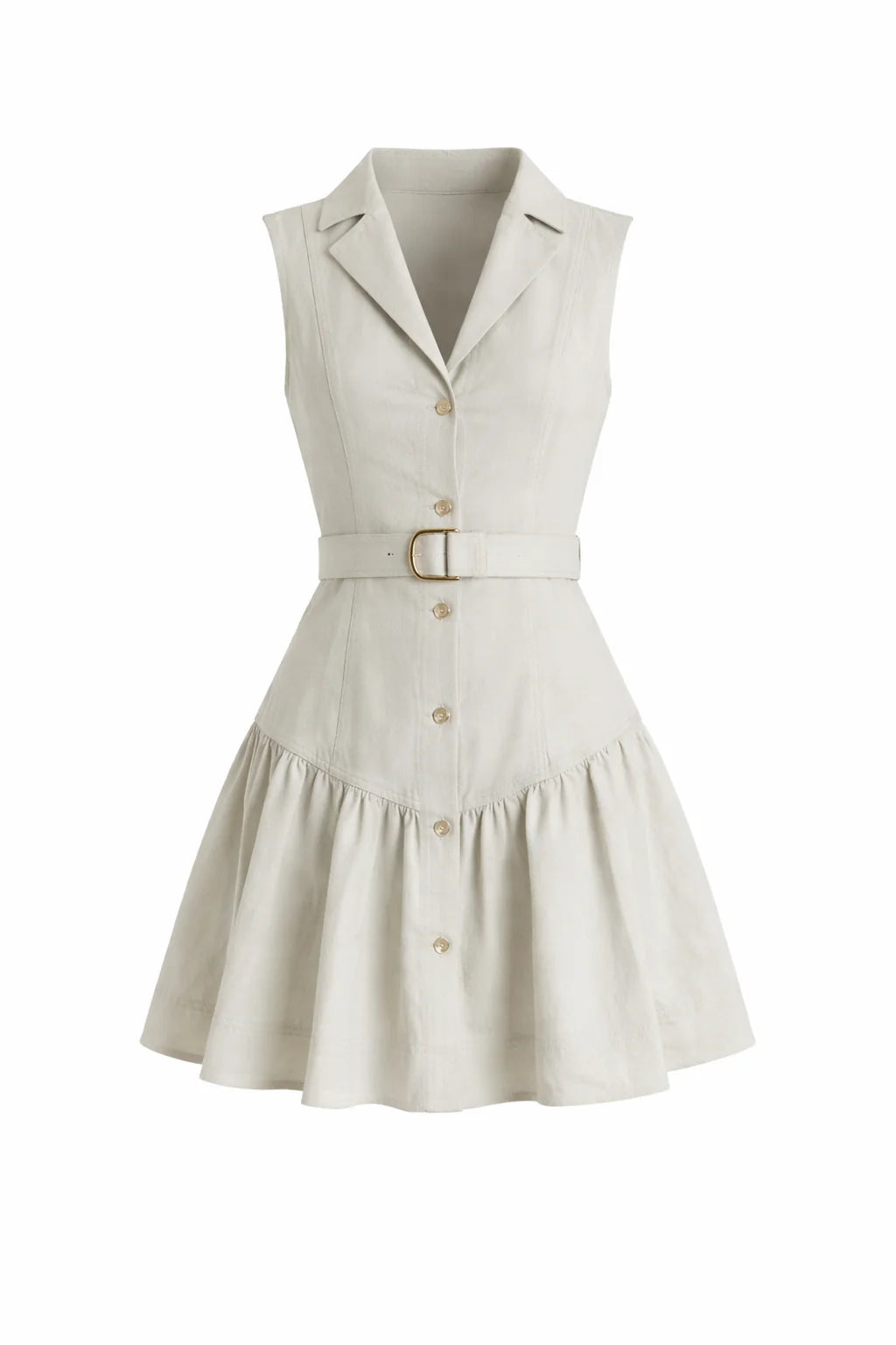 Nysa Denim Mini Dress in Jelly Mint - Karina Grimaldi
