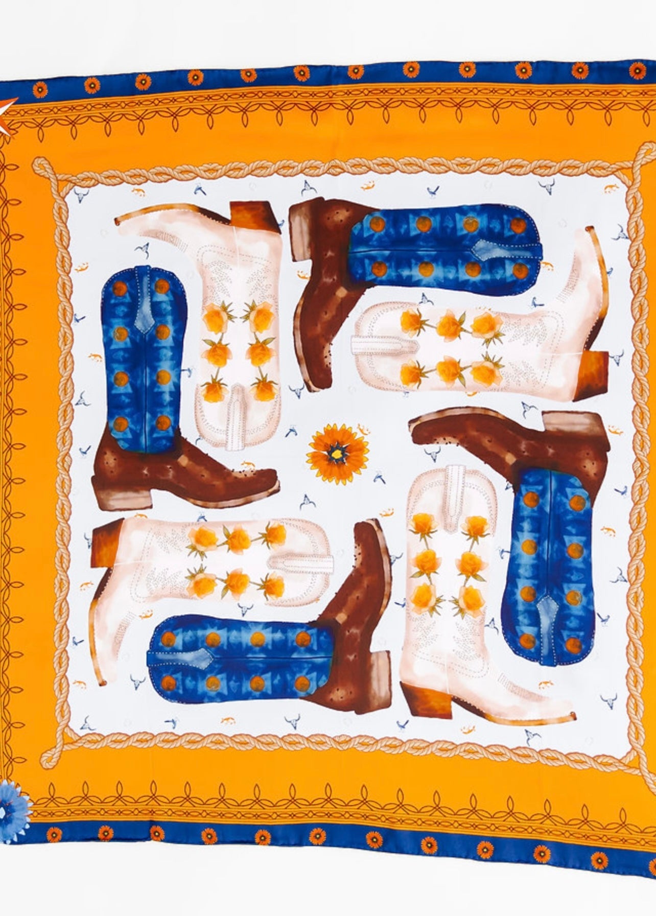 Let's Rodeo, Houston! Silk Scarf
