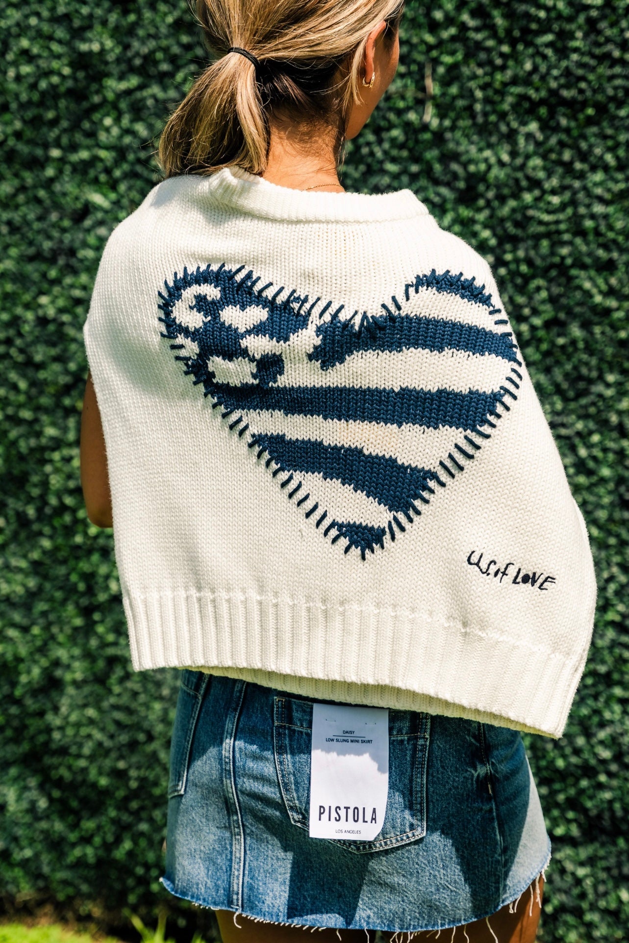 Boyfriend U.S. of Love Sweater - White