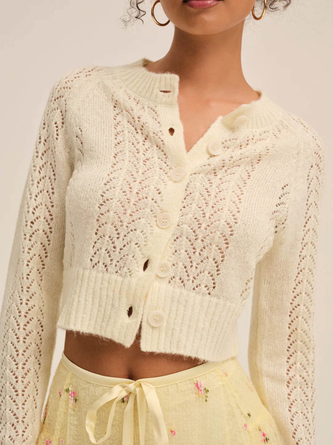 Cream Bonfire Cardigan