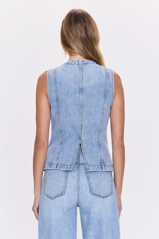 Gia Fitted Collarless Vest