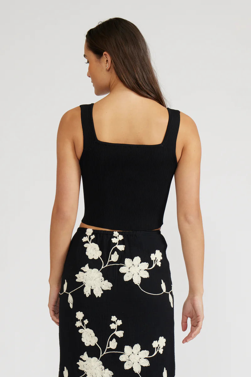 Baez Crop Top - BLK