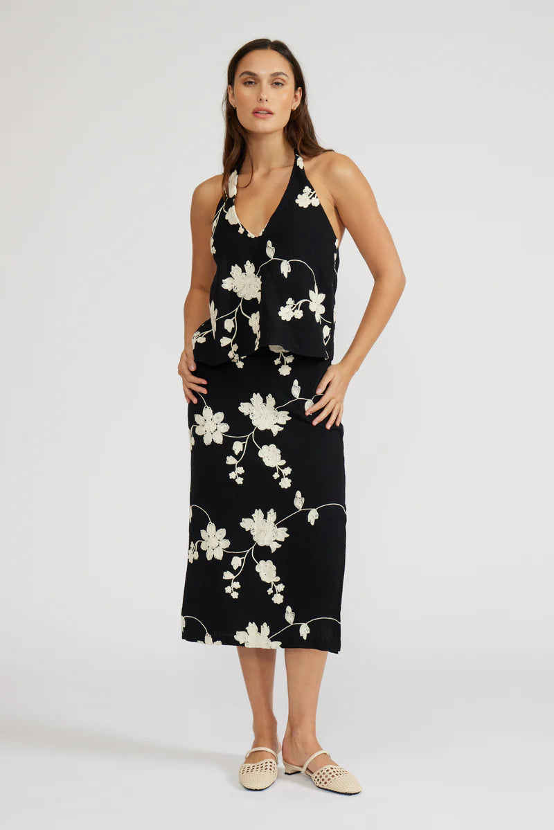 Fia Halter Top - BLK