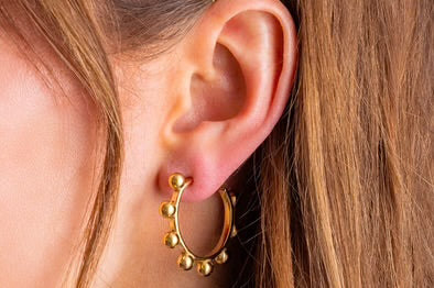 Dottie Gold Hoop Earring