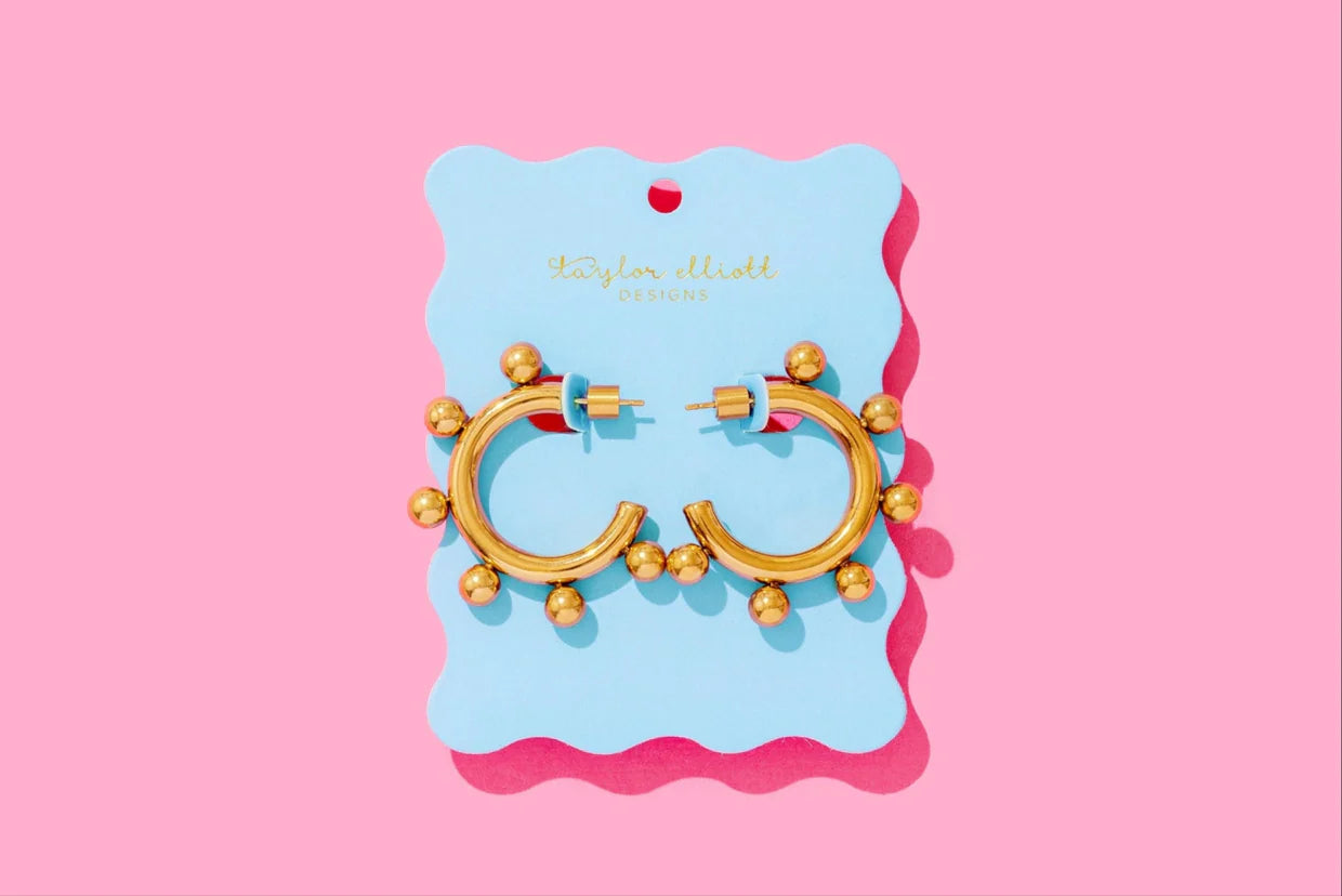 Naomi Ball Hoop Earring