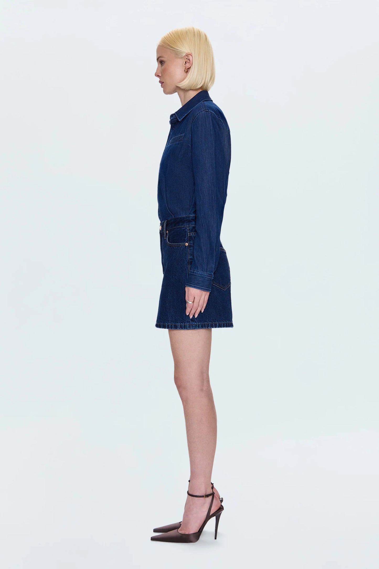 Pixie Mix Media Mini Dress