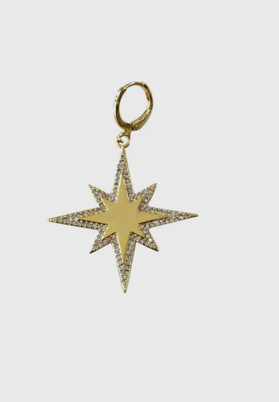 Polaris Star Orange Paisley Bandana Necklace