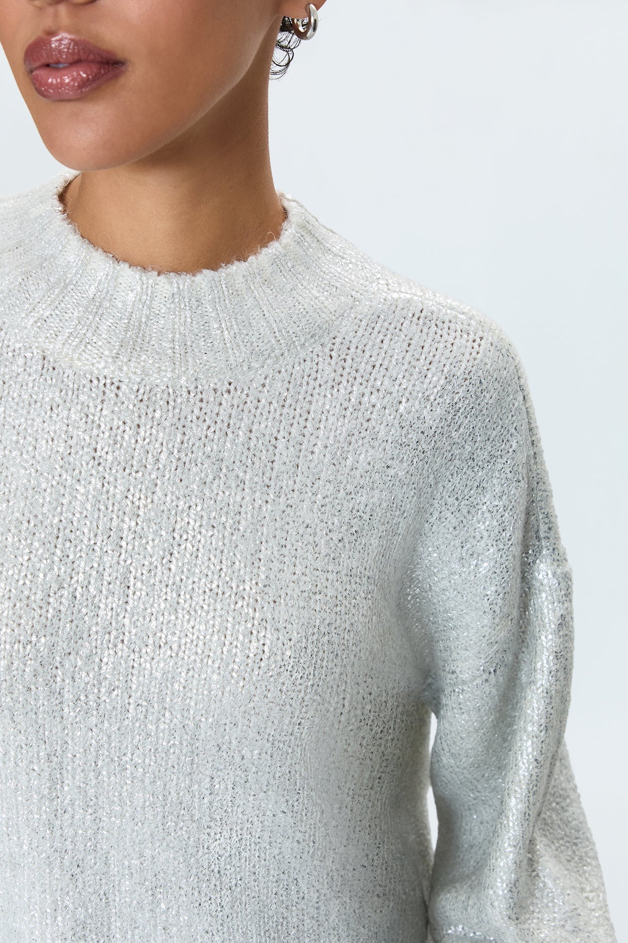 Ilana Pullover Sweater - Silver Frost