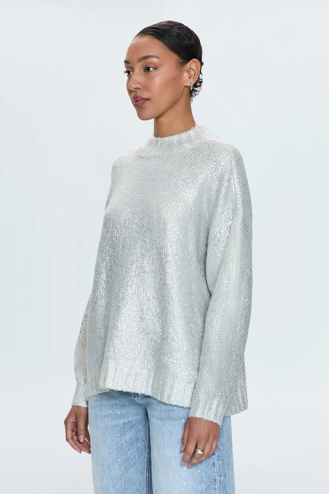Ilana Pullover Sweater - Silver Frost