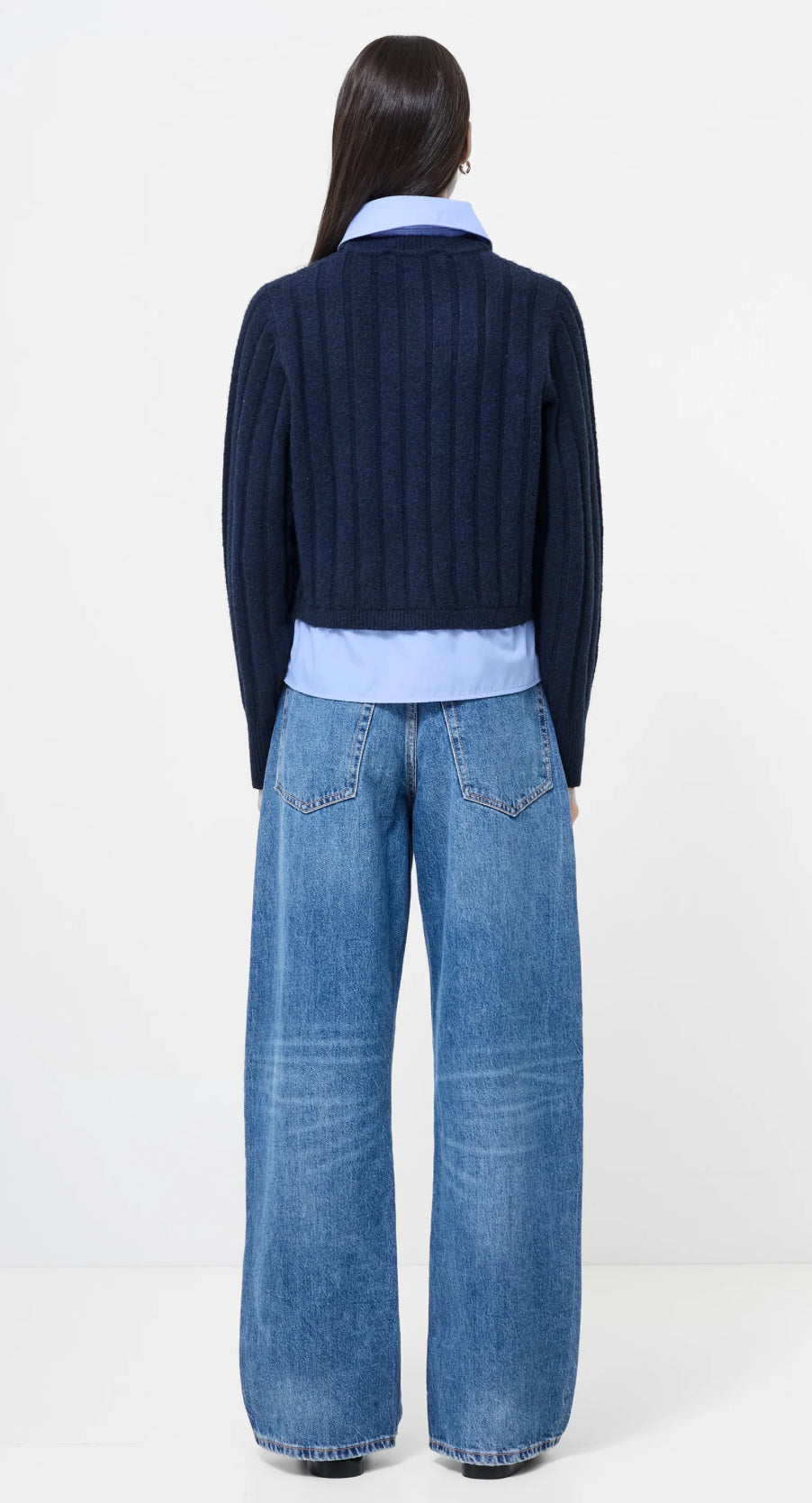 Ellie Knit Collard Pullover