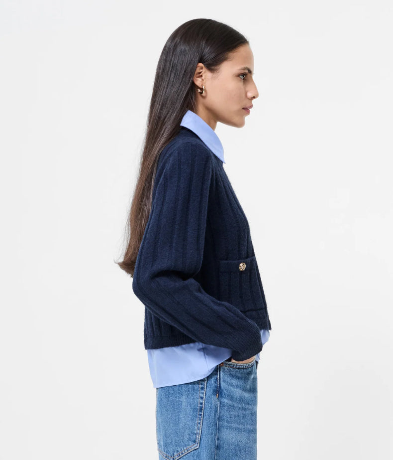 Ellie Knit Collard Pullover