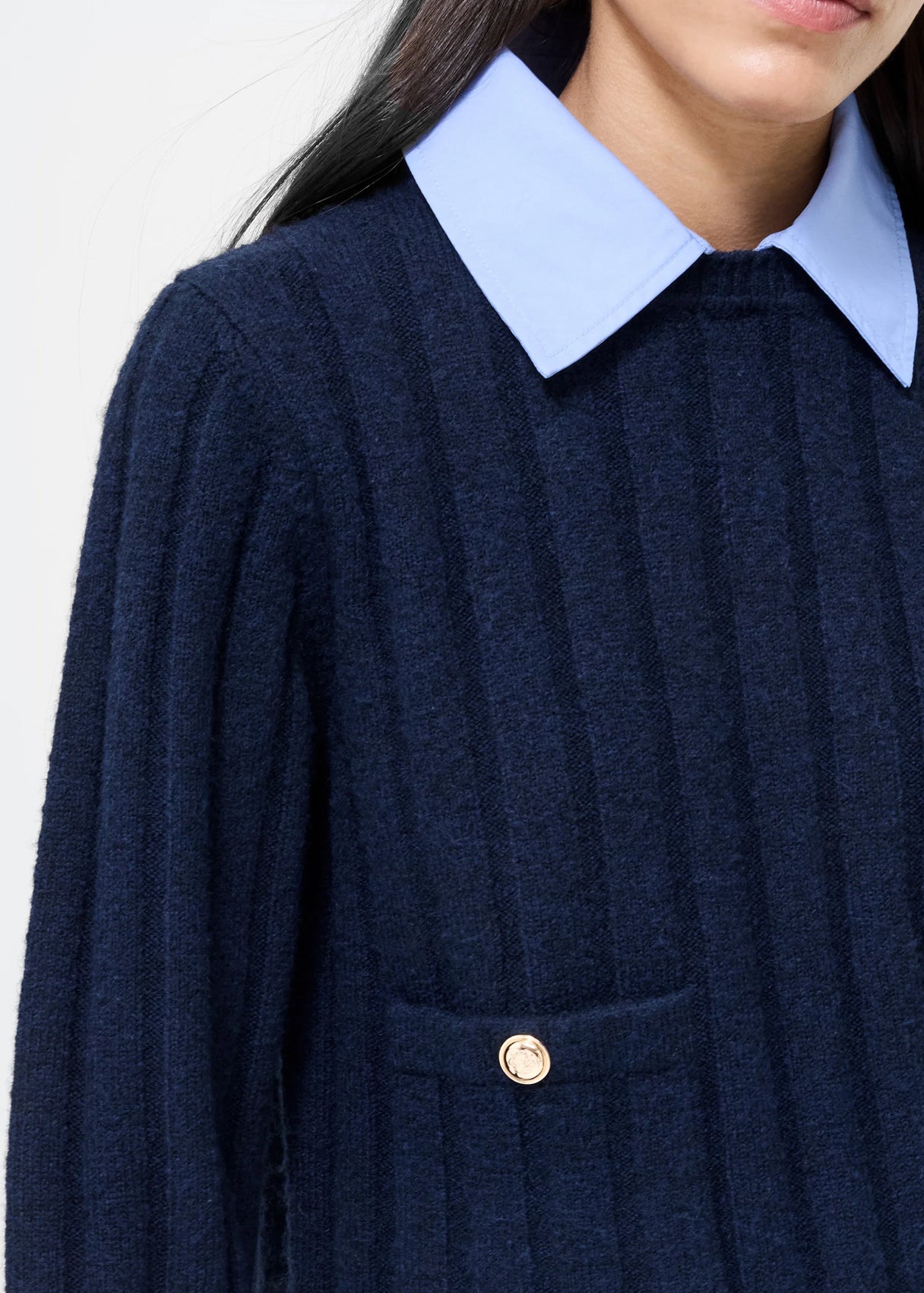 Ellie Knit Collard Pullover