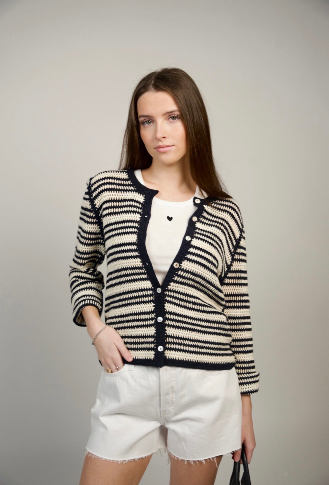 Kelly 90s Skater Short White- Pistola Denim