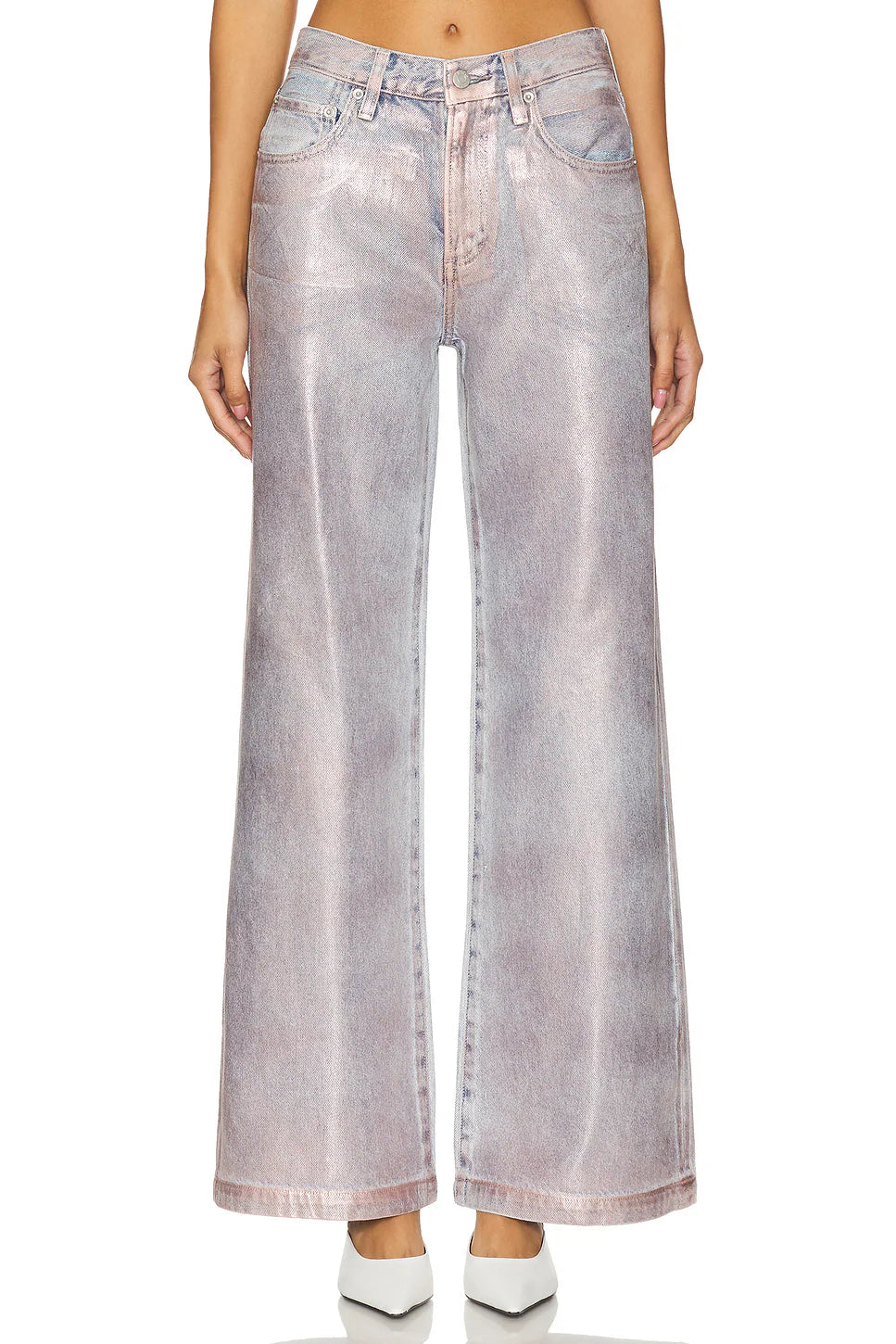 Jadyn Low Slung Palazzo-Tinsel