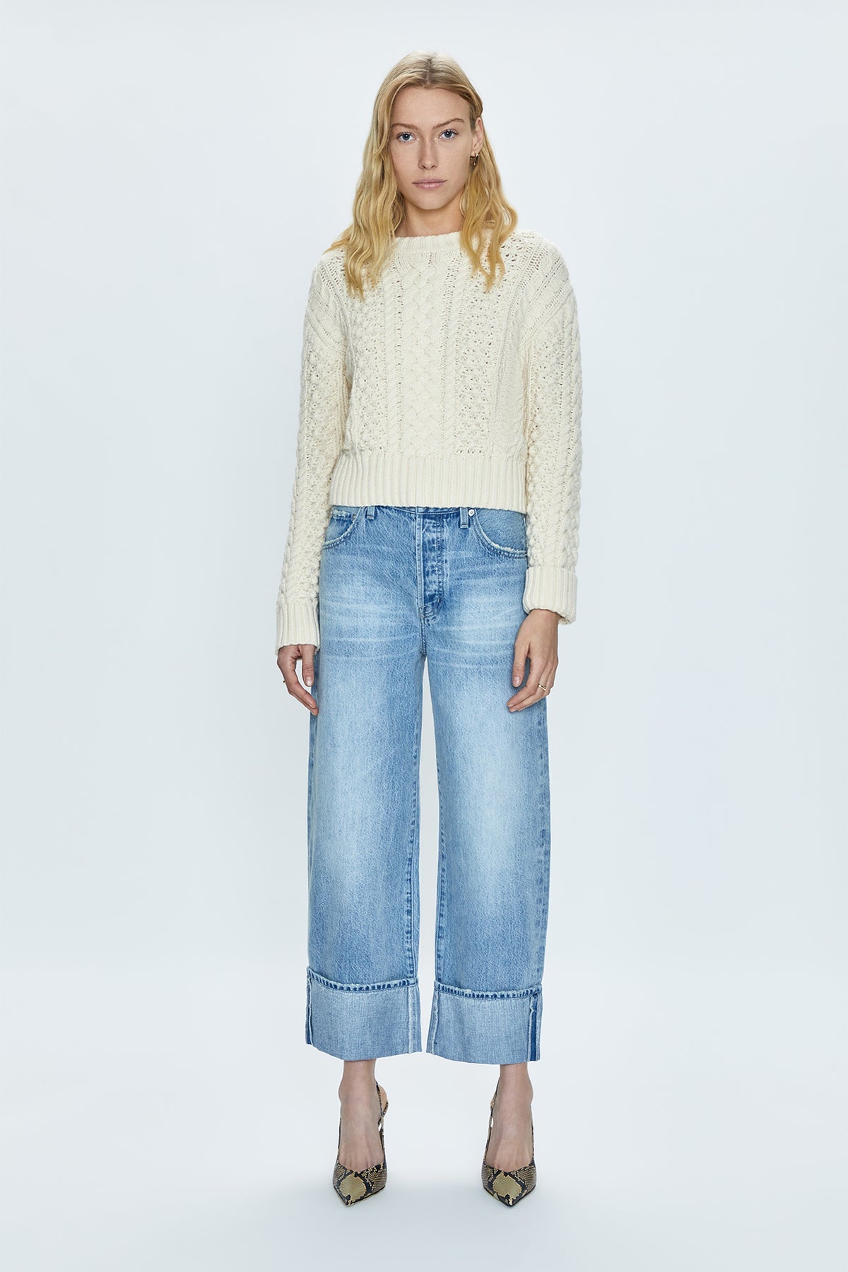 Ryder High Rise Cuffed Straight- Essex