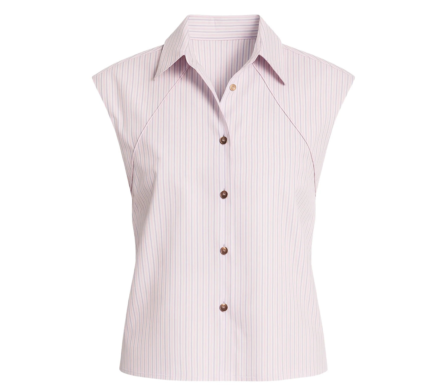 Mora Stripe Shirt-Pink Stripes