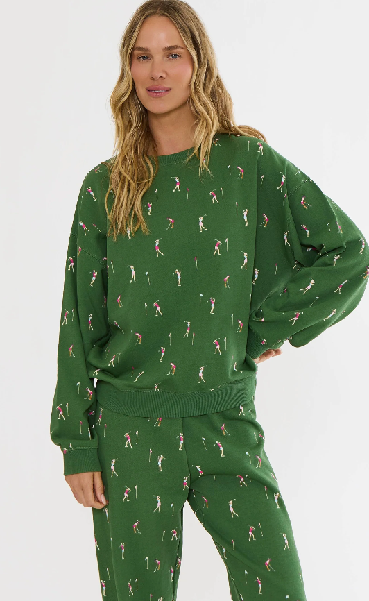 Devyn Oversized Sweatshirt Under Par- Beach Riot