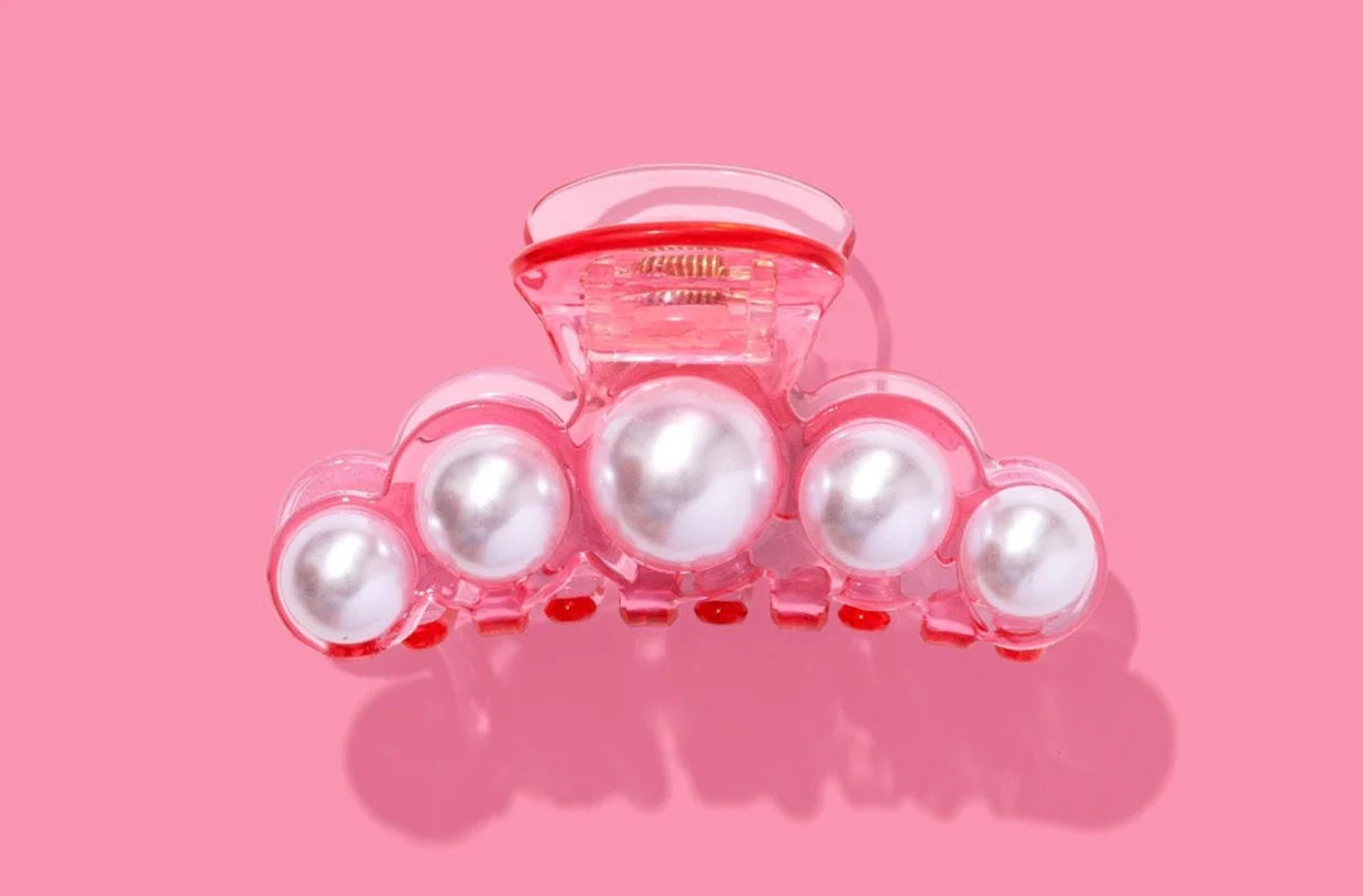 Pink Pearl Claw Clip