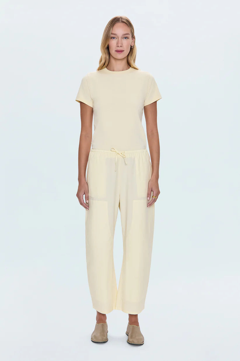 Theo Drawstring Poplin Pant - Lemonade