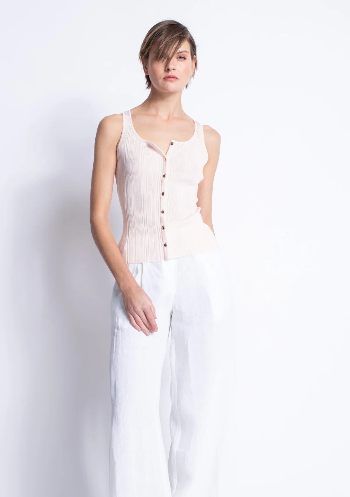Chloe Knit Top-Pink