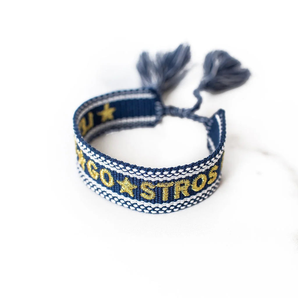 Go Stros Embroidered Bracelet