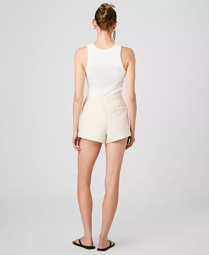 Structured Taffeta Relaxed Fit Shorts- French Connection