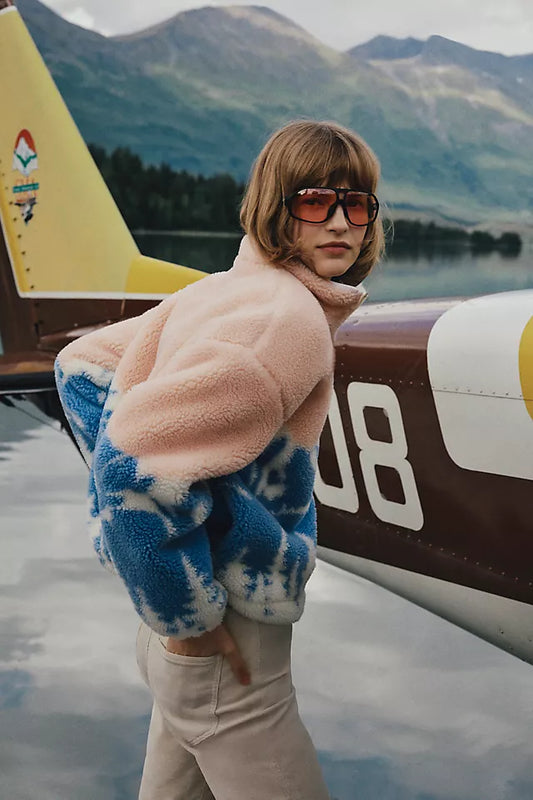 Leona Sherpa Quarter Zip Pullover