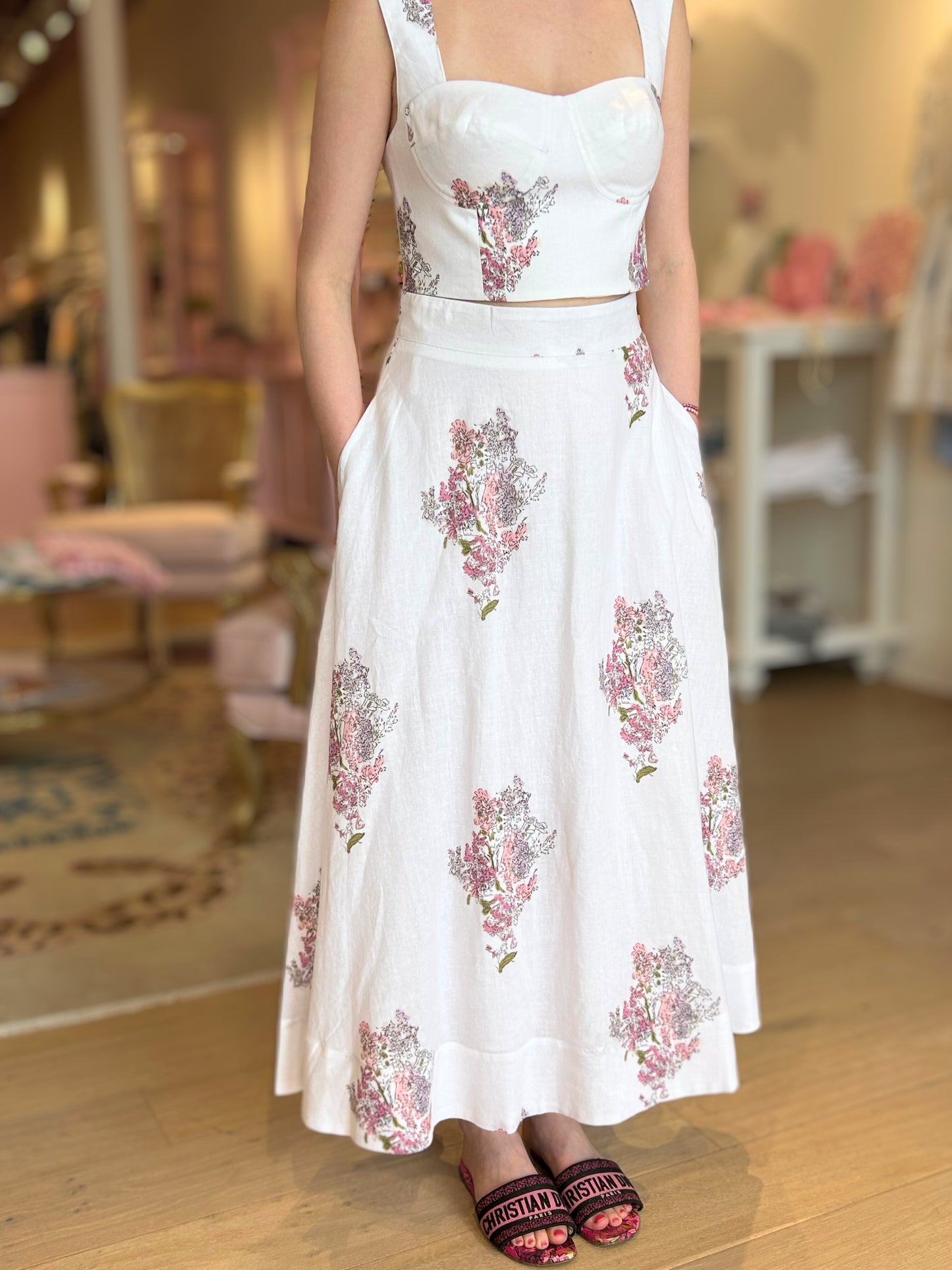 Ada Print Skirt-Multi Floral