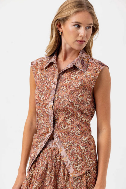 Arlyn Shirt in Floral Vine- Sundays by wearesundays