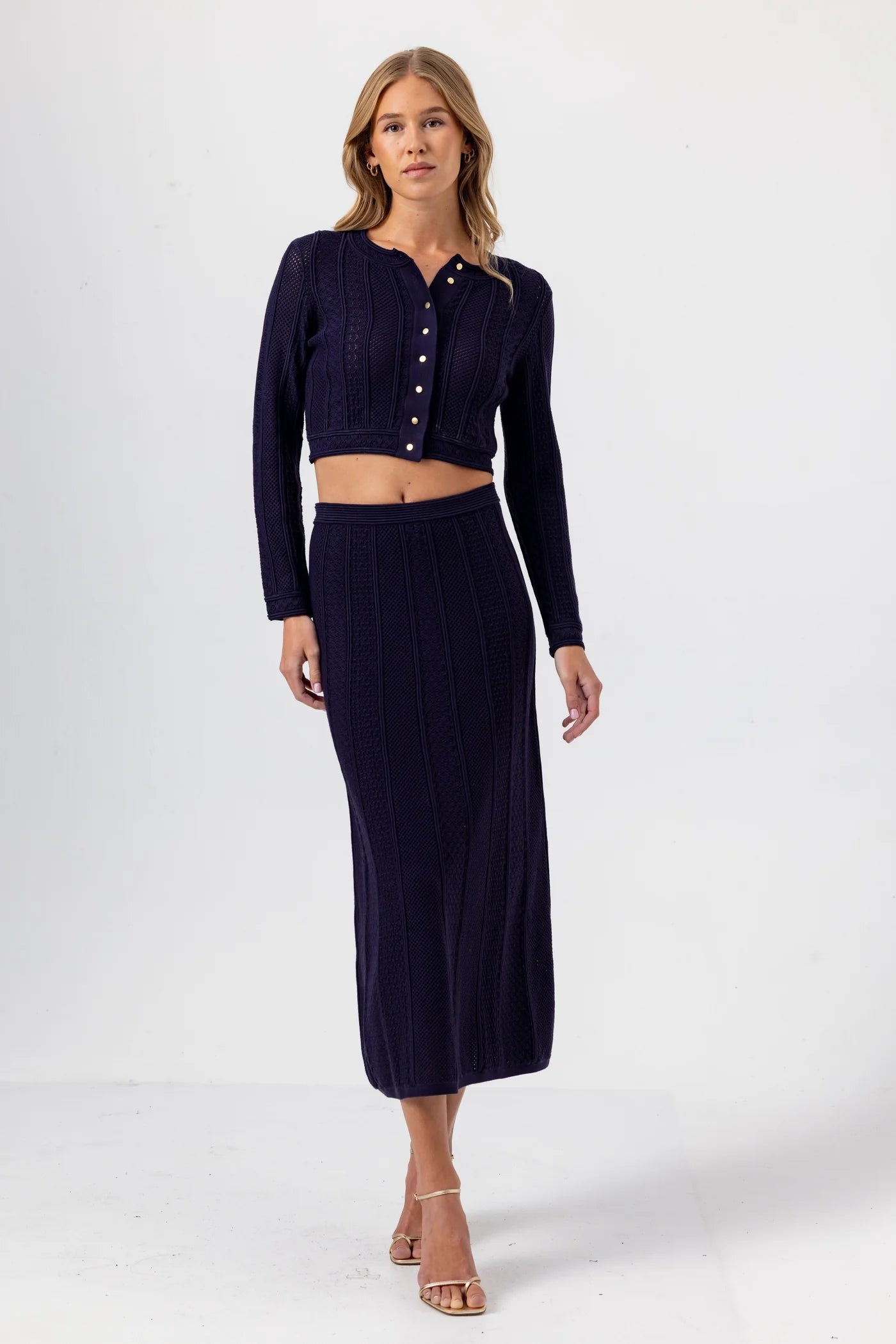Adrine Cardigan Navy- Sundays by wearesundays