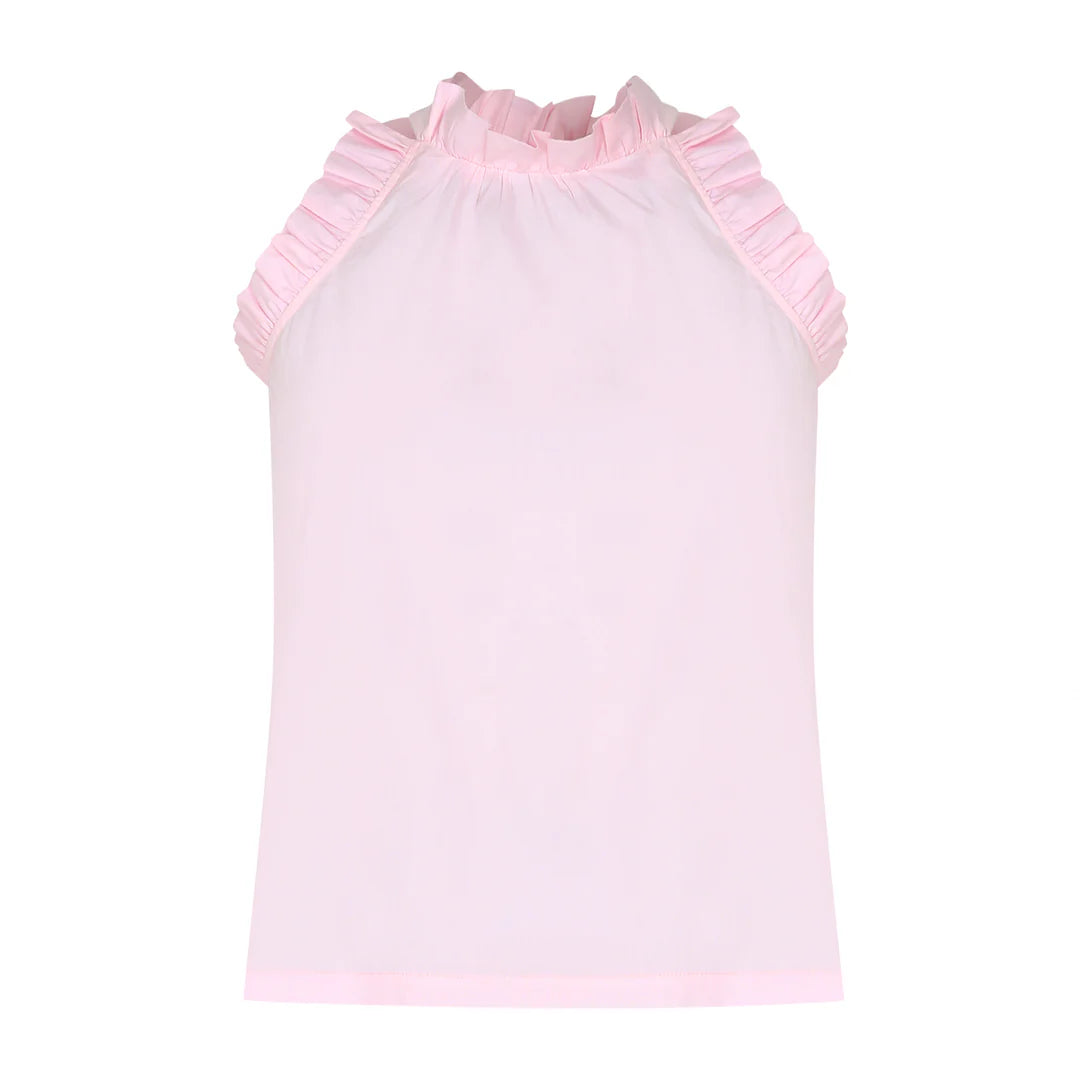 Chaney Sleeveless Ruffle Top