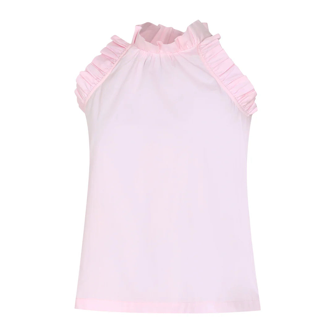 Chaney Sleeveless Ruffle Top