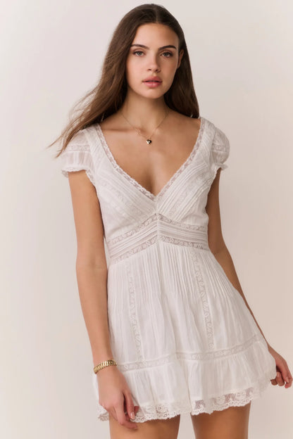 Edena Dress White- LoveShackFancy