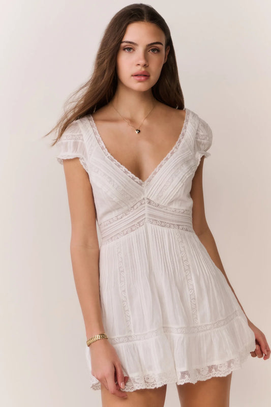 Edena Dress White- LoveShackFancy