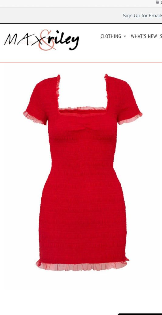 Esca Dress in Red