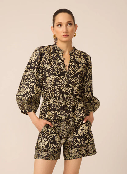 Iman Blouse- Casablanca print