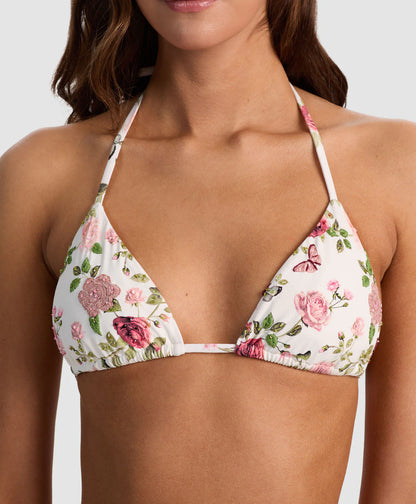 English Rose Embroidered Triangle Top- PQ Swim