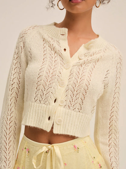 Cream Bonfire Cardigan