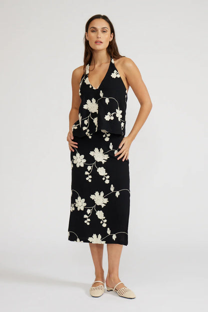 Fia Halter Top - BLK