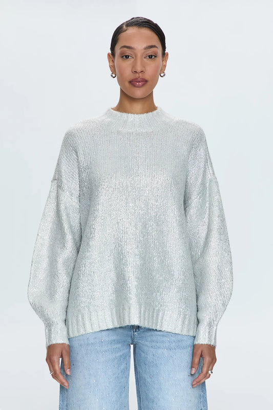 Ilana Pullover Sweater - Silver Frost