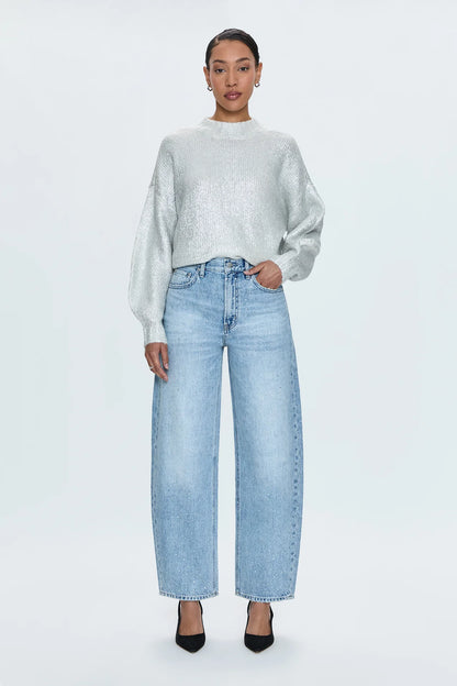 Ilana Pullover Sweater - Silver Frost
