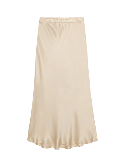 Mabel Bias Skirt in Moonbeam