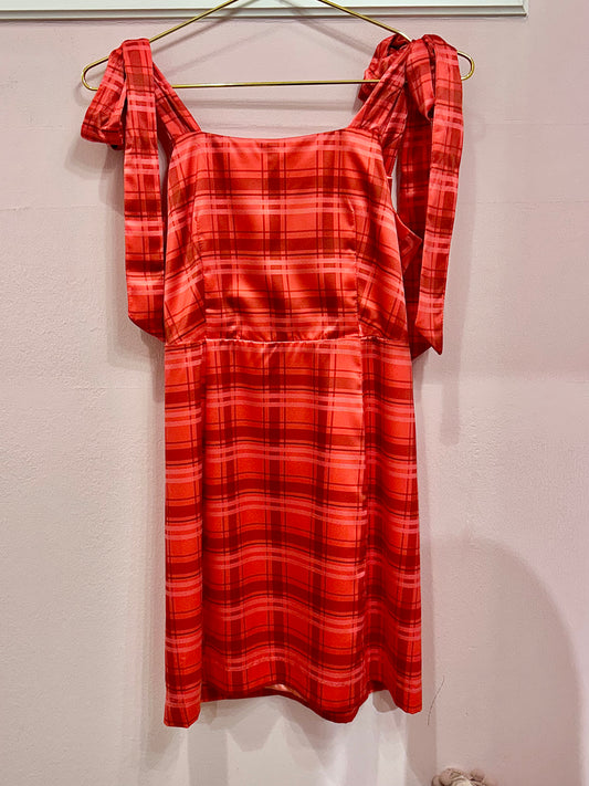 Stella Dress- Red Plaid