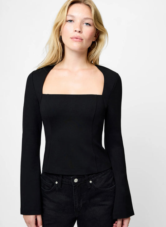 Cleo Ponte Fitted Top